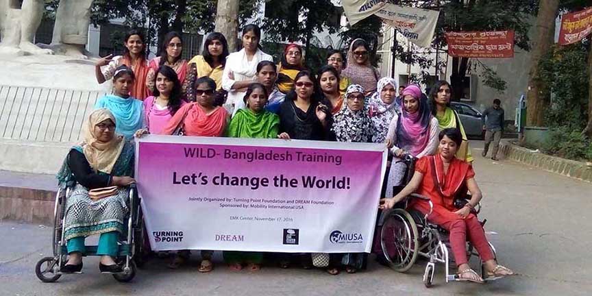 The participants of the Wild Bangladesh training, all are women with disabilities