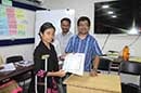 Certificate distribution to the training participants