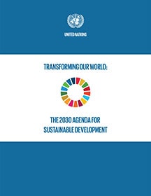Cover of the 2030 Agenda for Sustainable Development